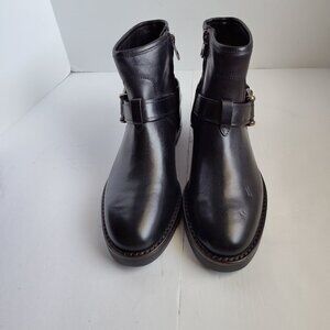 Ladies SZ 6-1/2 M Coach Black Moto Bootie